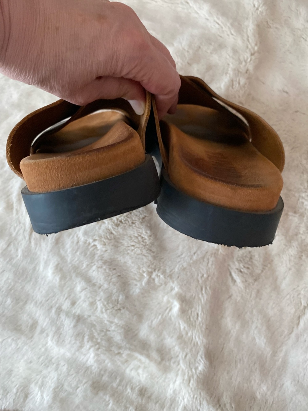 Camper women’s black leather criss cross upper Brutus sandals - Picture 3 of 11